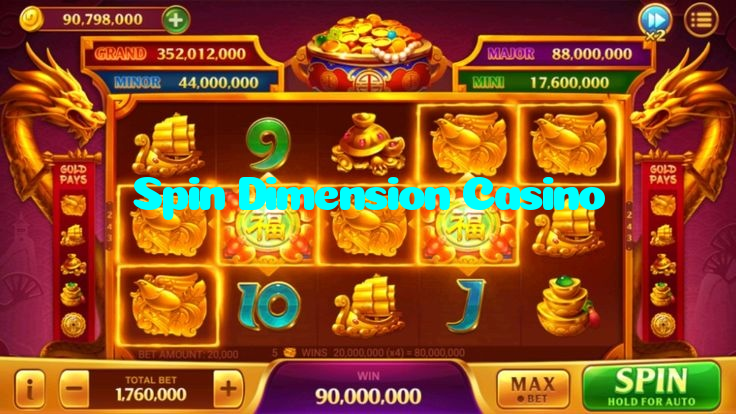 Spin Dimension Casino casino presented on mobile device in Pakistan with slots and live games